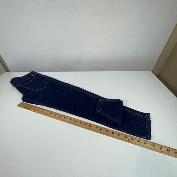 Stella Mccartney Womens Low Rise Straight Cut Pants Blue 38 16 Zipper Button - Picture 4 of 12